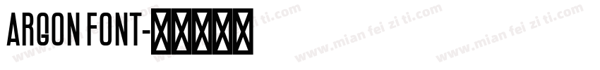 Argon Font字体转换